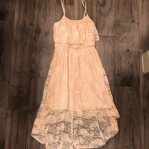 Light Pink High-Low Dress